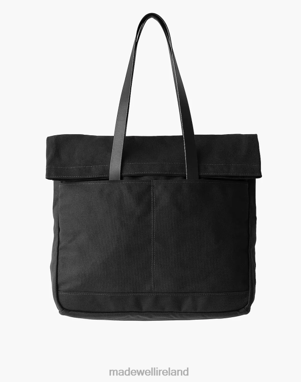 Accessories Black 6266T5 Madewell MAKR Canvas and Leather Fold Weekender Bag Men