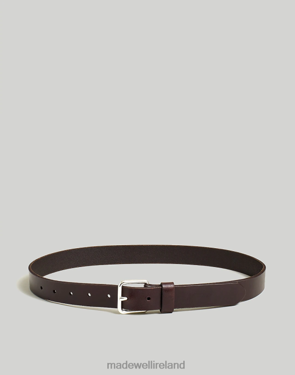 Accessories Classic Black 6266T19 Madewell Narrow Leather Belt Men