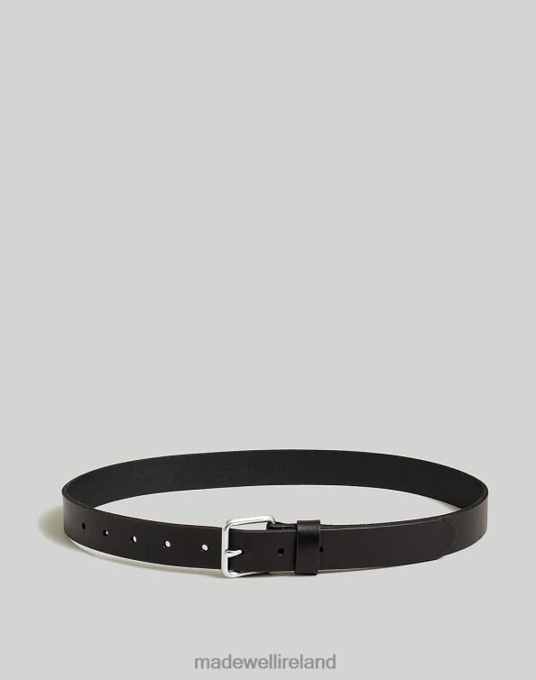 Accessories Classic Black 6266T20 Madewell Narrow Leather Belt Men