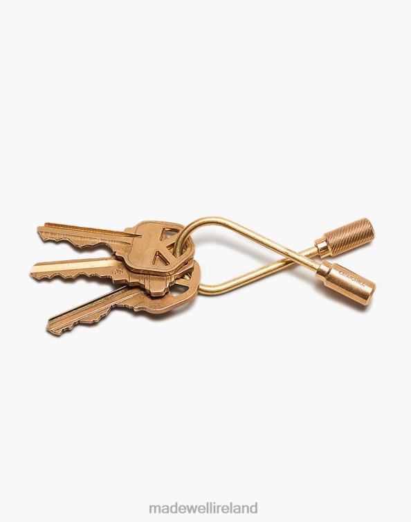 Accessories Gold 6266T445 Madewell Craighill Closed Helix Keyring Men