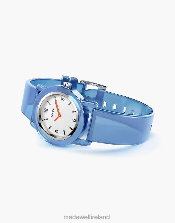 Accessories Blue 6266T89 Madewell BREDA Unisex 'Play' Transparent Plastic Watch, 35mm Men