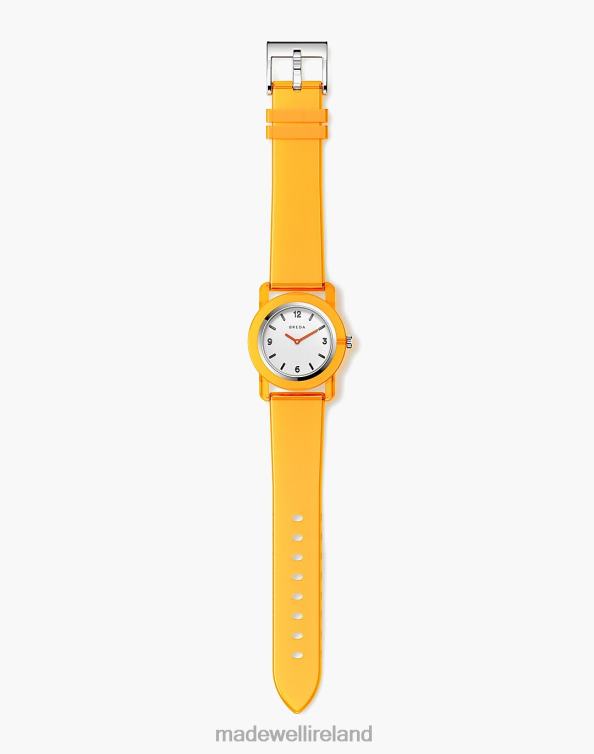 Accessories Orange 6266T90 Madewell BREDA Unisex 'Play' Transparent Plastic Watch, 35mm Men