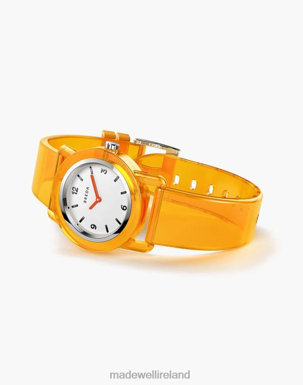 Accessories Orange 6266T90 Madewell BREDA Unisex 'Play' Transparent Plastic Watch, 35mm Men