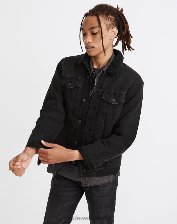 Clothing Black 6266T120 Madewell Sherpa Classic Jean Jacket Men