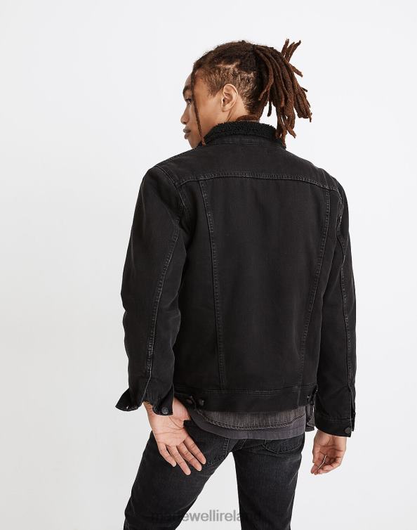 Clothing Black 6266T120 Madewell Sherpa Classic Jean Jacket Men