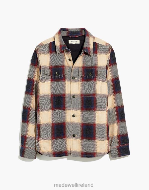 Clothing Burnished Mahogany 6266T118 Madewell Quilted Shirt-Jacket Plaid Men