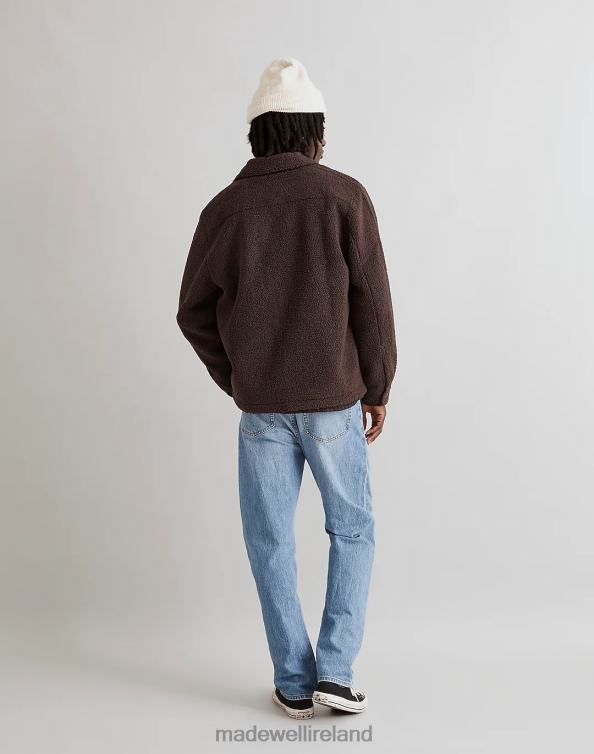 Clothing Dark Roast 6266T121 Madewell Fleece Shirt-Jacket Men