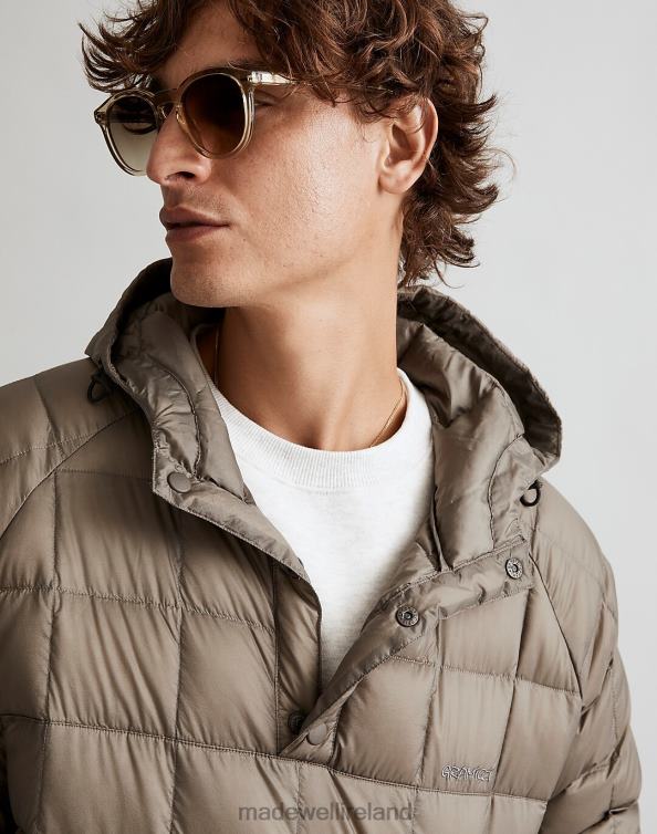 Clothing Stone Grey 6266T500 Madewell Gramicci Down Pullover Jacket Men