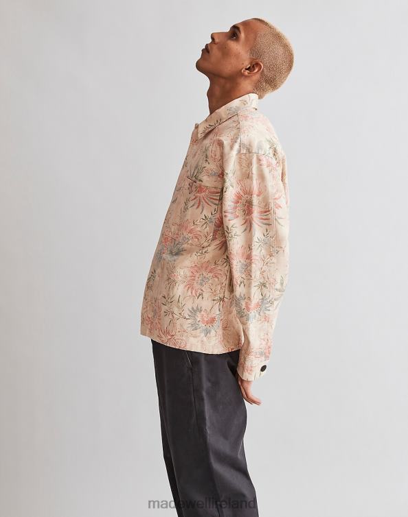 Clothing Summer Dune 6266T107 Madewell Canvas Boxy Shirt-Jacket Floral Men