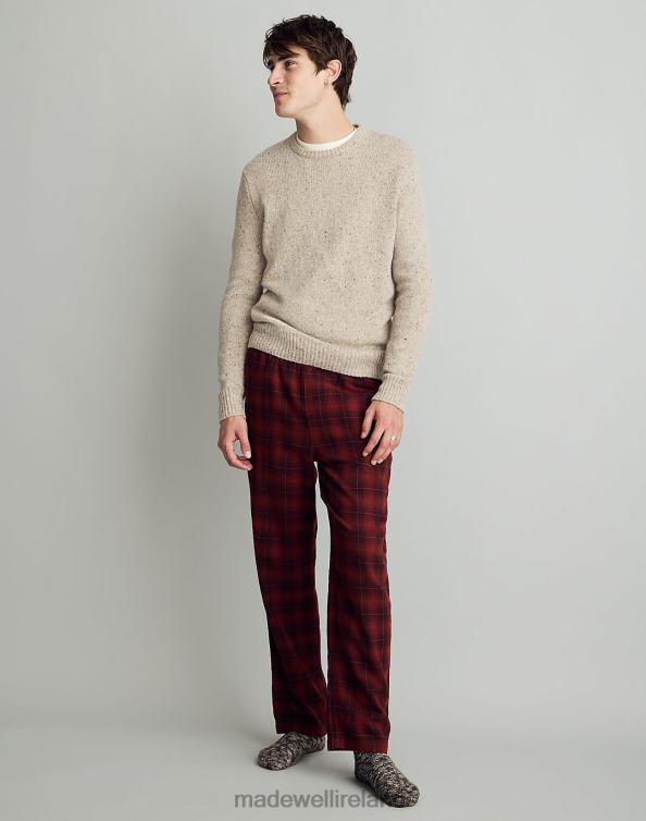 Clothing Burnished Mahogany 6266T208 Madewell Flannel Pajama Pants Men
