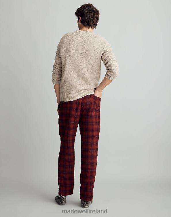 Clothing Burnished Mahogany 6266T208 Madewell Flannel Pajama Pants Men
