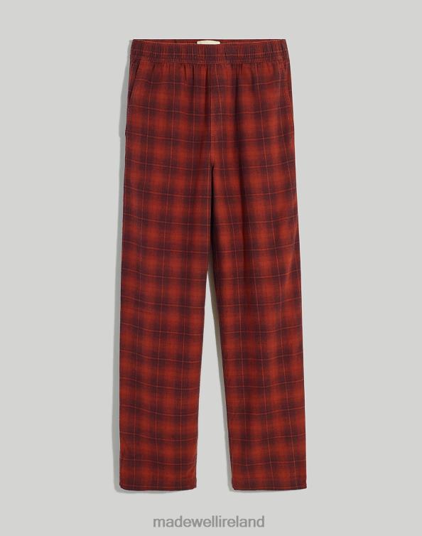 Clothing Burnished Mahogany 6266T208 Madewell Flannel Pajama Pants Men