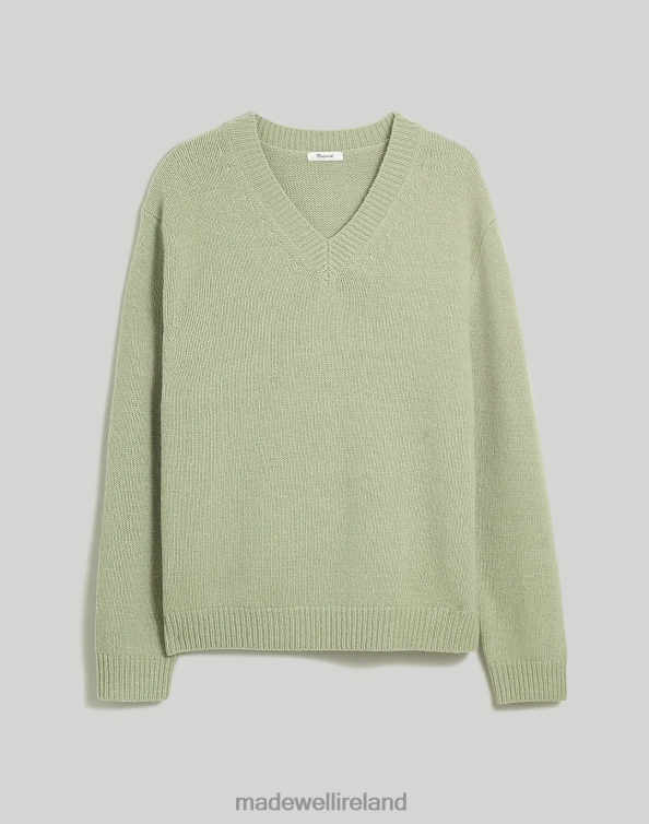 Clothing Pale Cypress 6266T341 Madewell Wool-Blend V-Neck Sweater Men