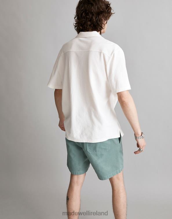 Clothing Ashen Sage 6266T257 Madewell Textured Easy Short-Sleeve Shirt Men