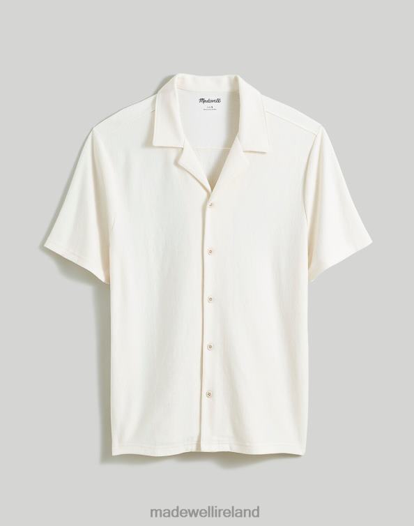 Clothing Ashen Sage 6266T257 Madewell Textured Easy Short-Sleeve Shirt Men