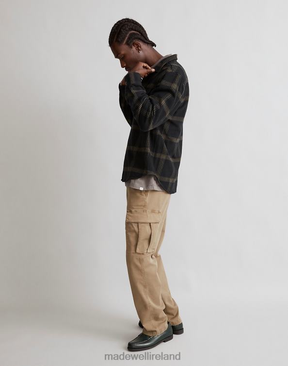 Clothing Black Coal 6266T310 Madewell Brushed Flannel Easy Shirt-Jacket Men