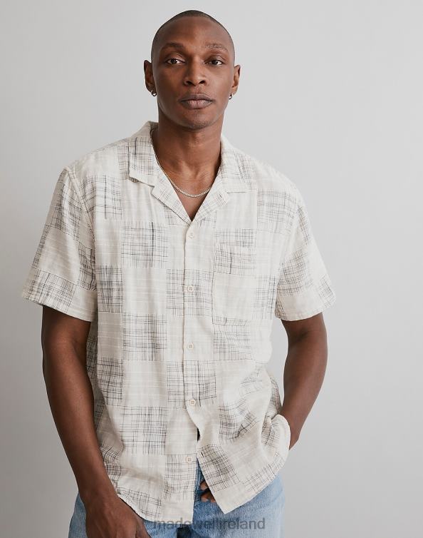 Clothing Boro Patchwork 6266T249 Madewell Easy Short-Sleeve Shirt Patchwork Plaid Men