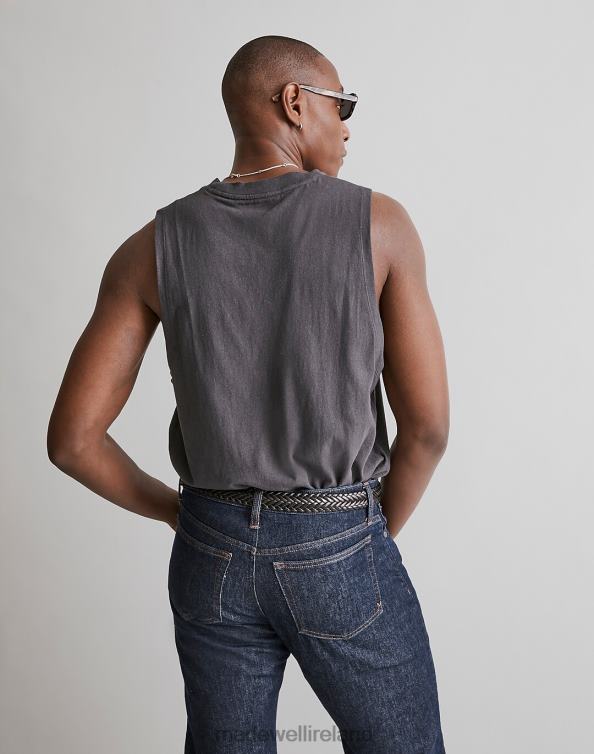 Clothing Cool Obsidian 6266T361 Madewell Recycled Cotton-Blend Muscle Tee Men