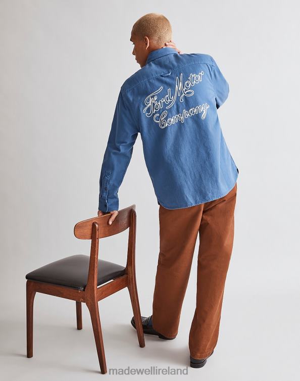 Clothing Dark Mediterranean 6266T475 Madewell Ford Work Shirt Men