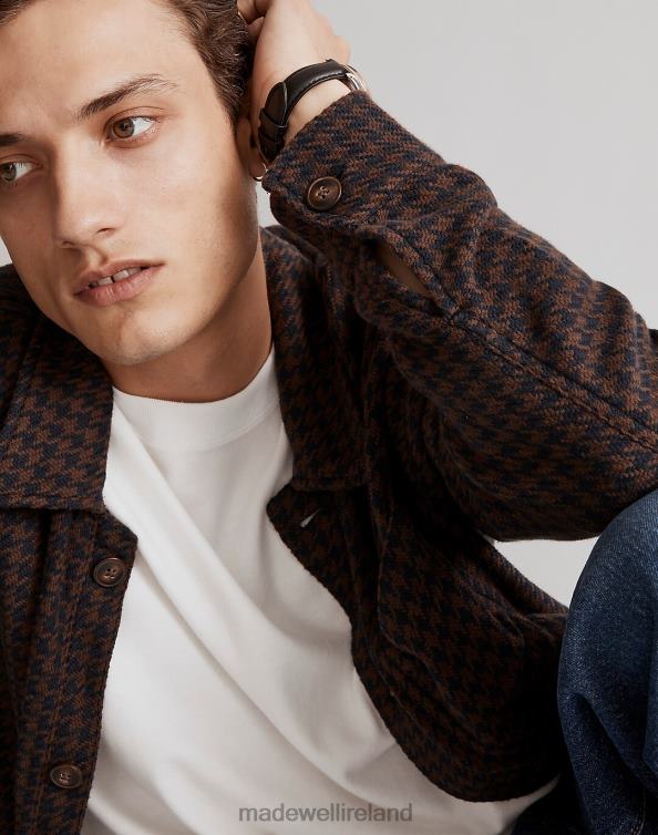 Clothing Ink 6266T313 Madewell Boxy Shirt-Jacket Houndstooth Men
