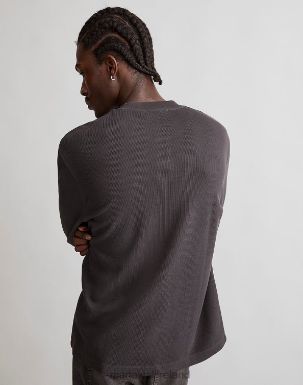 Clothing Lighthouse 6266T345 Madewell Textured Long-Sleeve Henley Tee Men