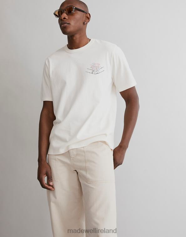 Clothing Lighthouse 6266T528 Madewell Mark Neeley Flower Bouquet Graphic Tee Men