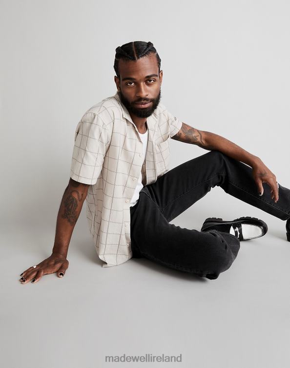 Clothing Steel 6266T272 Madewell Easy Short-Sleeve Shirt Stripe Men