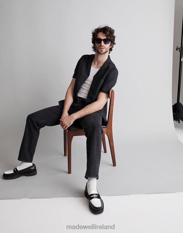 Clothing True Black 6266T271 Madewell Seersucker Easy Short-Sleeve Shirt Men