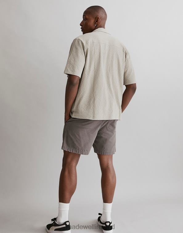 Clothing Washed Olive 6266T247 Madewell Easy Short-Sleeve Shirt Wide Seersucker Men
