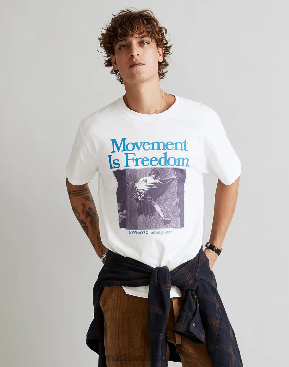 Clothing White 6266T501 Madewell Gramicci Movement Graphic Tee Men