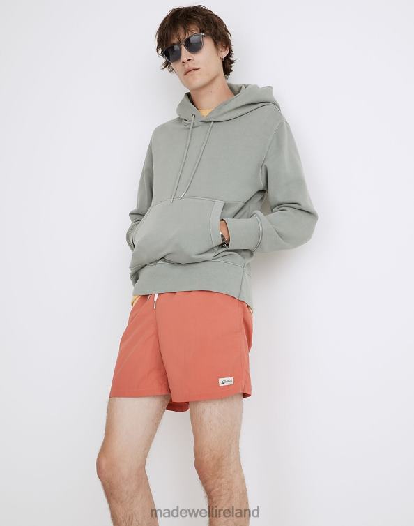 Clothing Cranberry 6266T386 Madewell Bather Swim Trunks in Solid Men