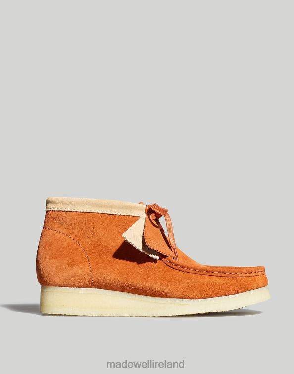 Footwear Dark Tan 6266T429 Madewell Clarks Suede Wallabee Boots Men