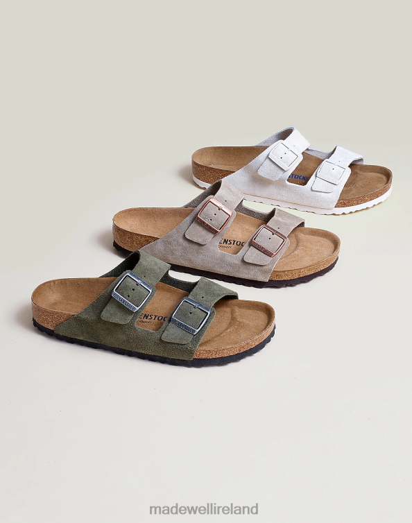 Footwear Antique White 6266T400 Madewell Birkenstock Suede Arizona Sandals Men