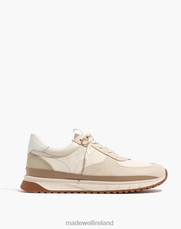 Footwear Antique Cream Multi 6266T632 Madewell Kickoff Trainer Sneakers in Neutral Colorblock Leather Men