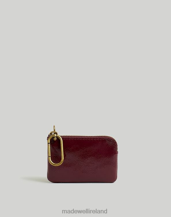 Accessories Cabernet 6266T701 Madewell The Leather Carabiner Mini Pouch Women