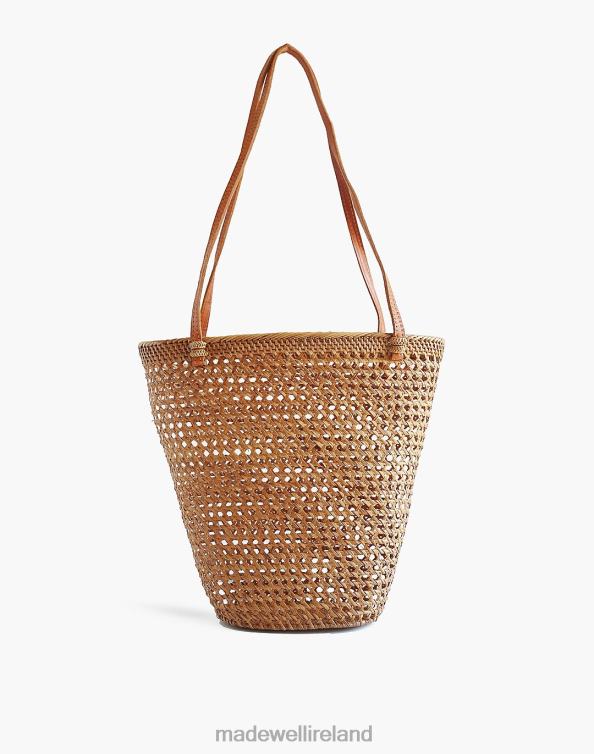 Accessories Natural 6266T1256 Madewell Bembien Rattan Isla Basket Tote Bag Women
