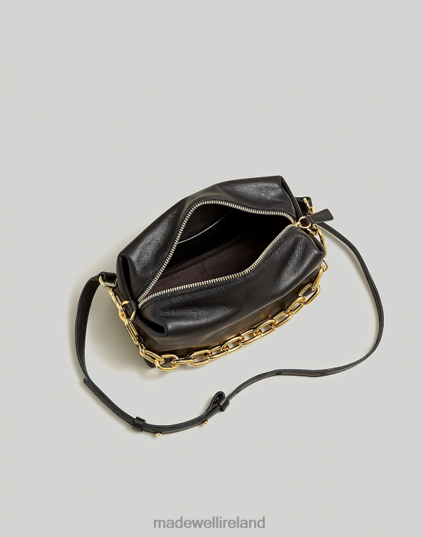 Accessories True Black 6266T654 Madewell The Chain-Strap Crossbody Bag in Leather Women