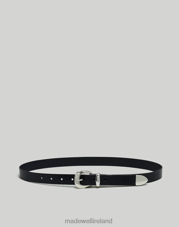 Accessories True Black 6266T747 Madewell Skinny Leather Western Belt Women