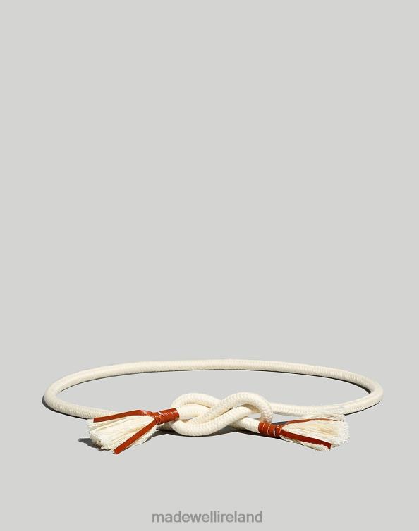 Accessories Vintage Parchment 6266T751 Madewell Rope Tubular Tie Belt Women