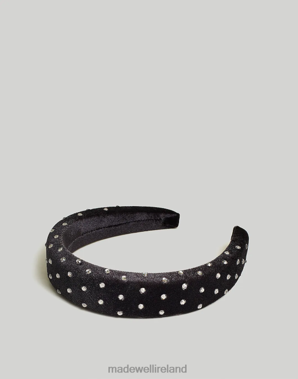 Accessories True Black 6266T784 Madewell Studded Padded Headband Women