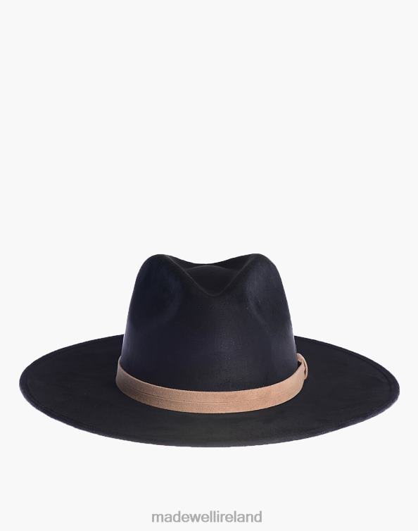 Accessories Black 6266T1243 Madewell ASN Vegan Suede Adam Rancher Hat Women
