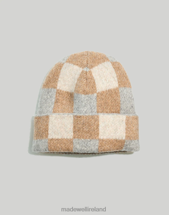 Accessories Pumice 6266T803 Madewell Checked Beanie Women
