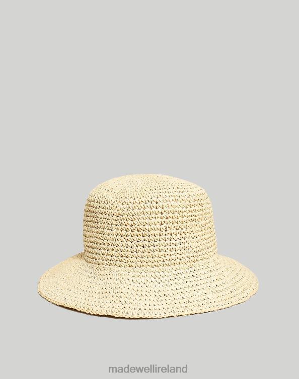Accessories Soft Mahogany 6266T2470 Madewell Straw Bucket Hat Women
