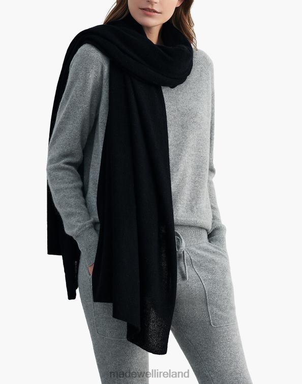 Accessories Black 6266T2399 Madewell Warren Cashmere Travel Wrap Women