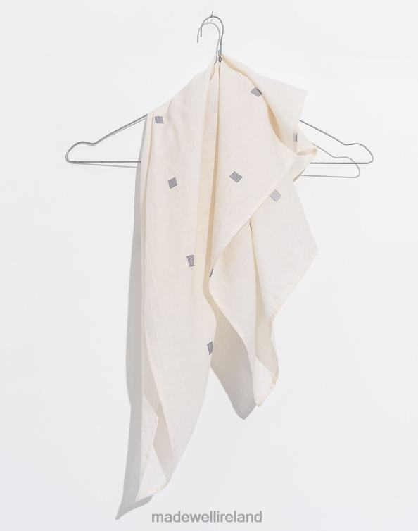 Accessories White 6266T2413 Madewell World of Crow Handwoven Cotton Bandana Women