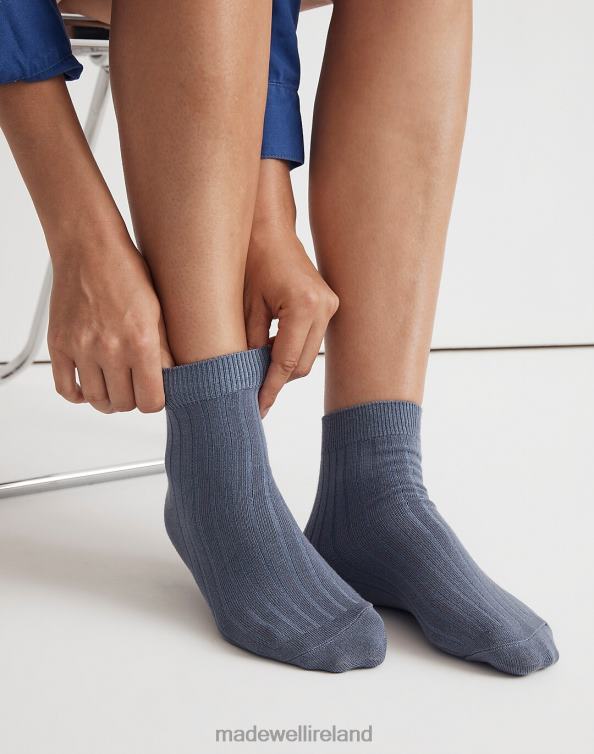 Accessories Roasted Squash 6266T1009 Madewell Slinky Ribbed Ankle Socks Women