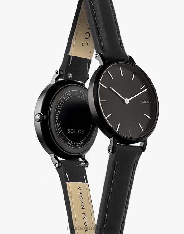 Accessories Brown 6266T2282 Madewell Solios Watches The Mini Solar - Eco Vegan Leather Strap Women