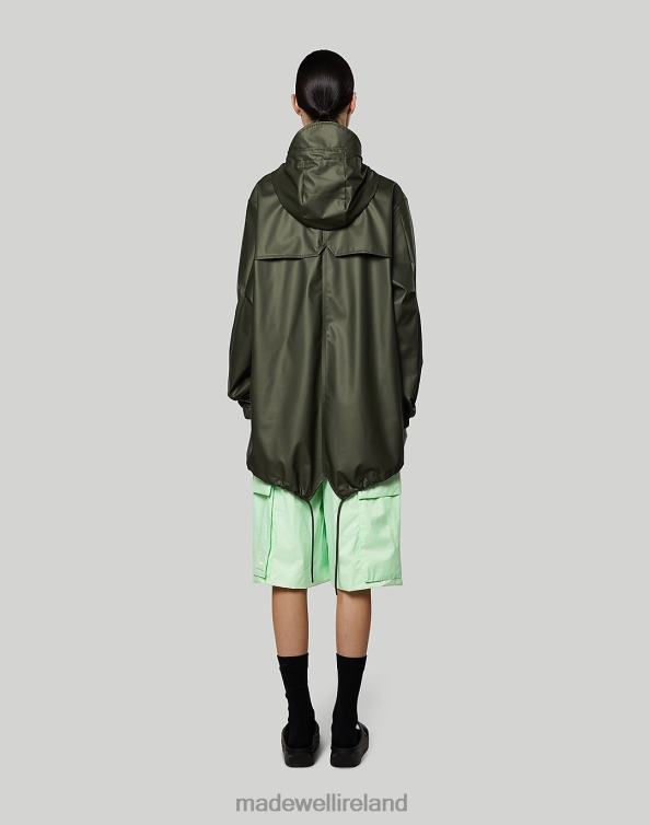 Clothing Green 6266T2169 Madewell Rains TM Fishtail Jacket Women
