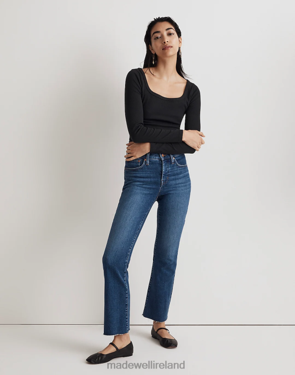 Clothing Brinton Wash 6266T1051 Madewell Kick Out Crop Jeans Women