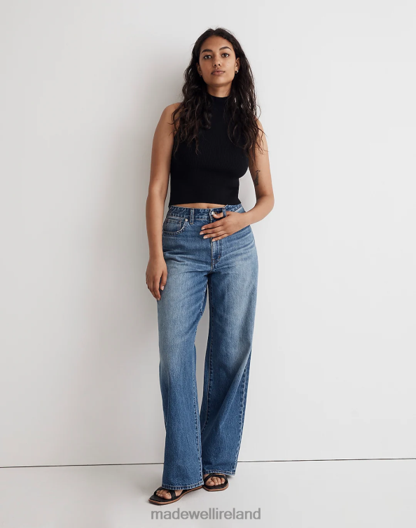 Clothing Fannin Wash 6266T1101 Madewell Curvy Superwide-Leg Jeans Women